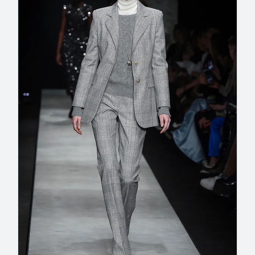 Ermanno Scervino Gray Suit Pants and Blazer
